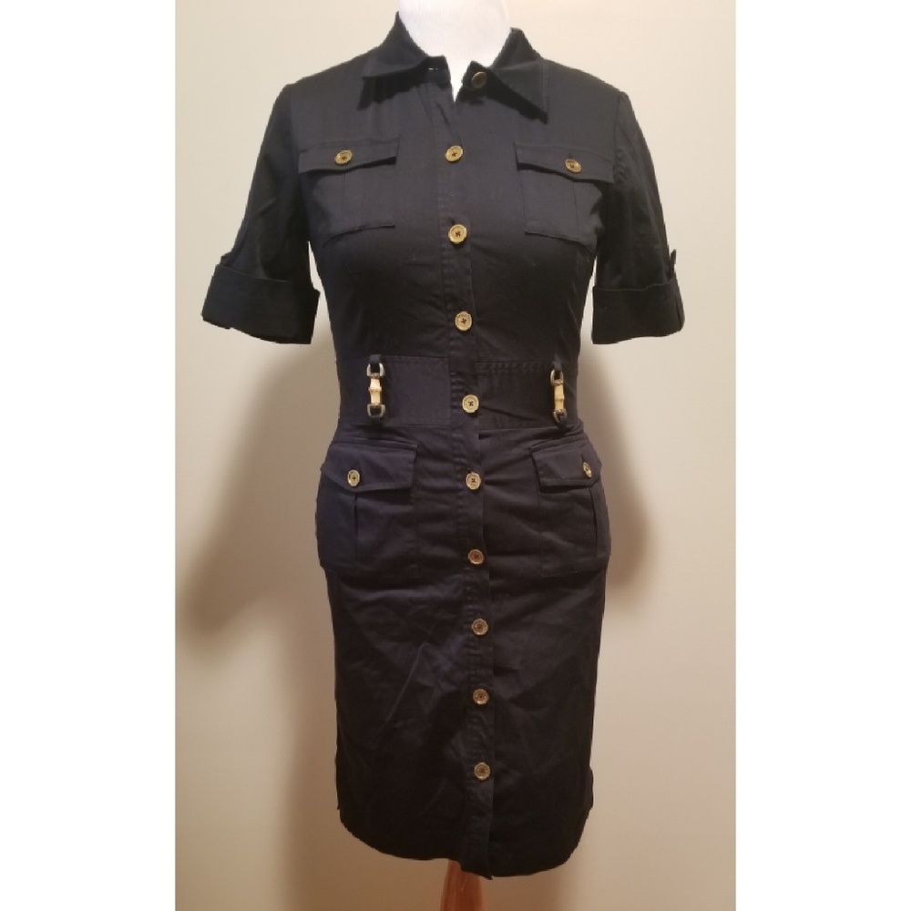 Jones New York Black Midi Dress